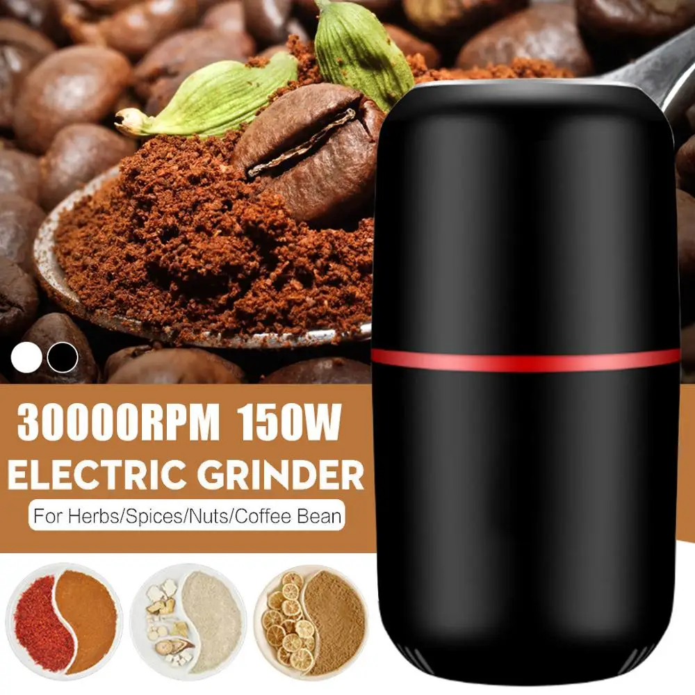 

110V/220V Multi-Functional Electric Coffee Grinder Milling Bean Nut Spice Matte Grinding Blender Safe