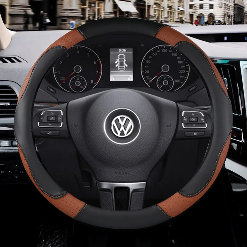 

Car Steering Wheel Cover Car Steering Car Steering Wheel Cover Fit For Most Cars Styling Auto Steering Wrap Anti-wear 38cm/15in