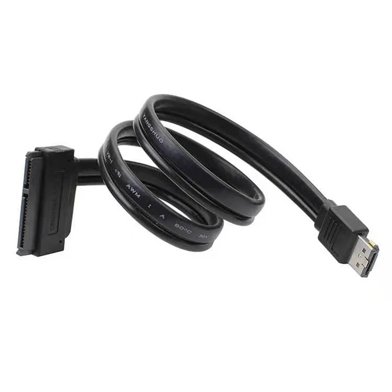 

SATA 22P to Power ESATA USB two-in-one data cable support 12V 5V voltage 100cm