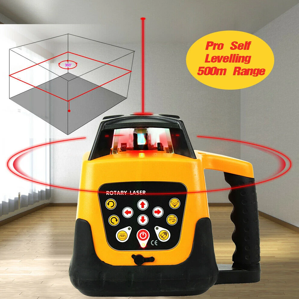 Imagem -02 - Samger Auto-nivelamento 360 Rotativo Laser Nível 500m Vertical Horizontal Scaning Instrumento Ferramentas de Medição com Controle Remoto