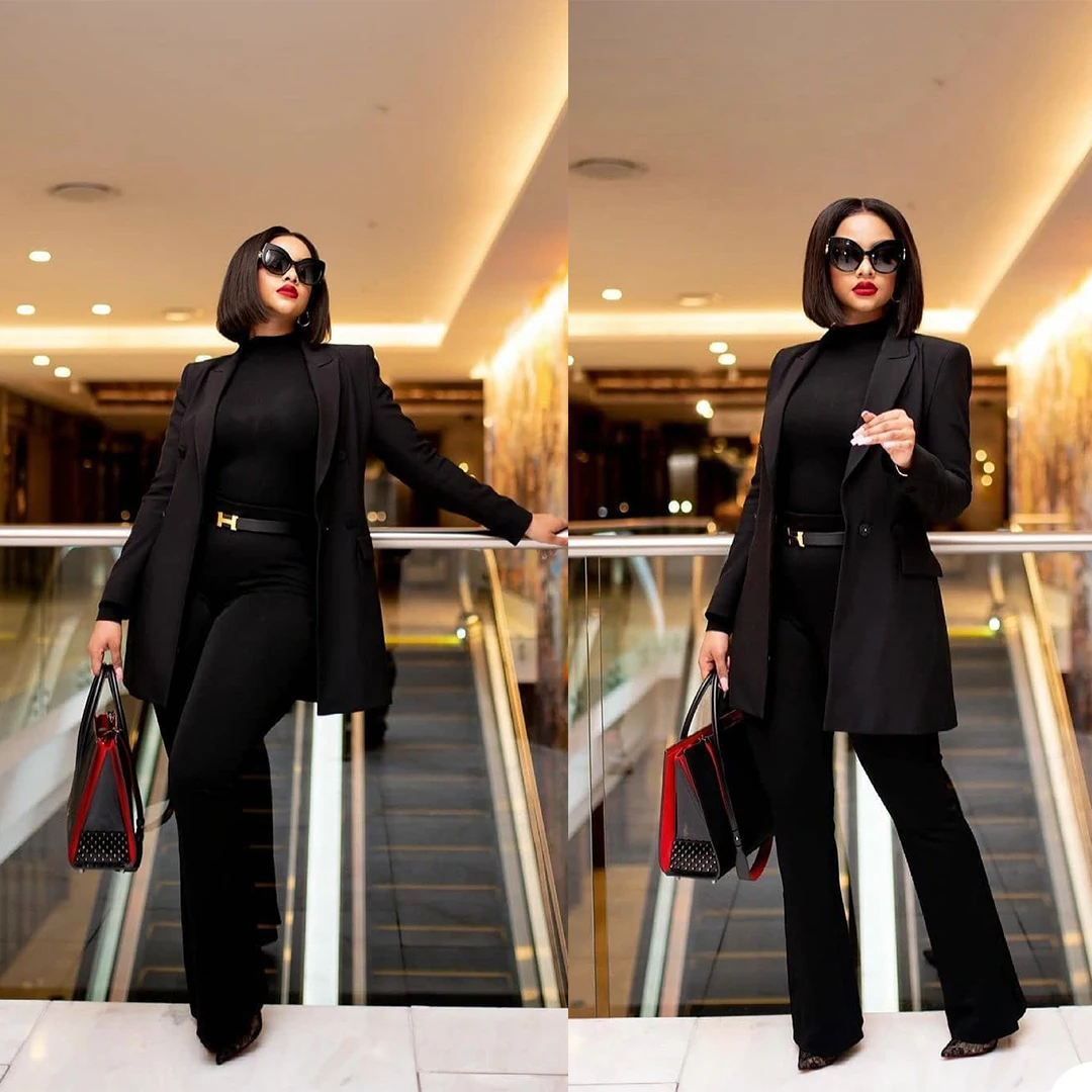 Elegant Women Blazer Peaked Lapel Custom Made Suits Loose Office Lady Fashion Daily Casul Business Wear Jacket