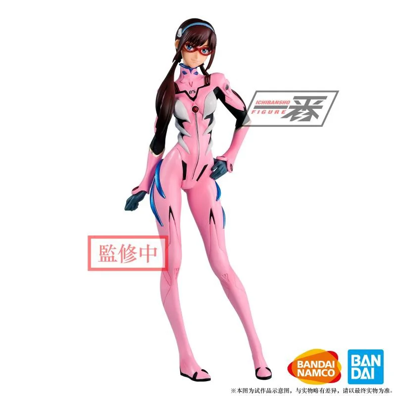 Bandai EVANGELION Japanese Anime Gils Mari Makinami Illustrious Figurine PVC Action Figure Kids Toy Collectible Model Doll Gifts