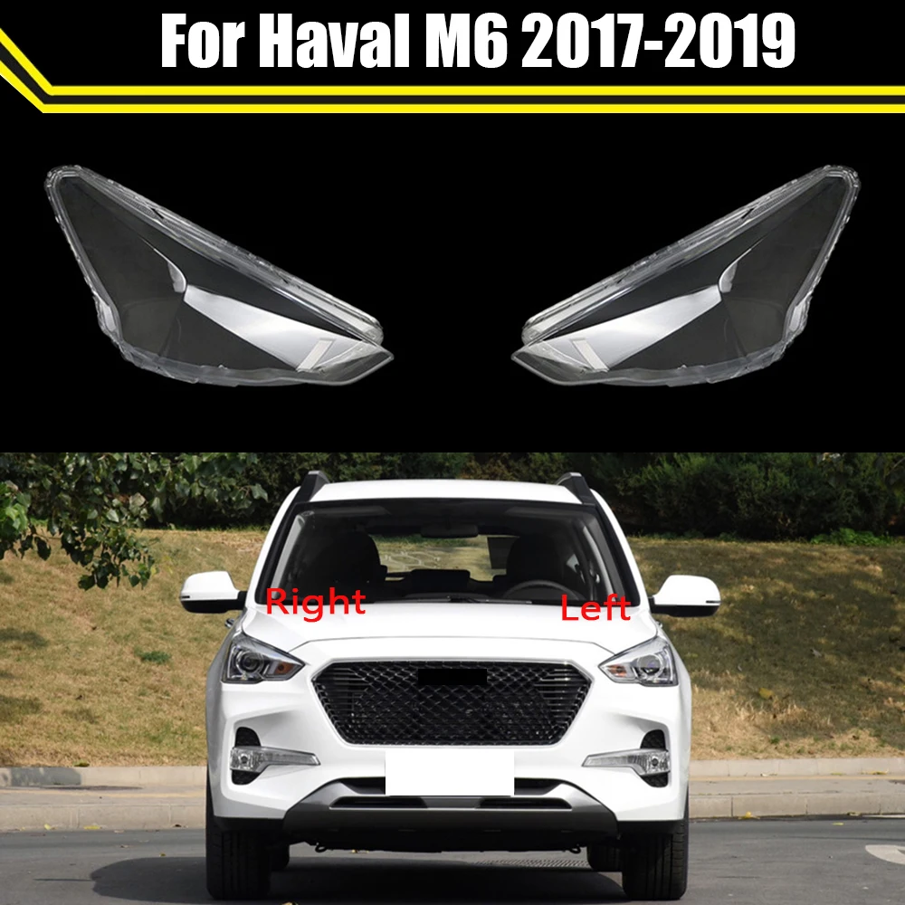 

Auto Case Headlamp Caps Glass Lamp Shell Headlight Clear Lens Cover Transparent Lampshade For Great Wall Haval M6 2017 2018 2019