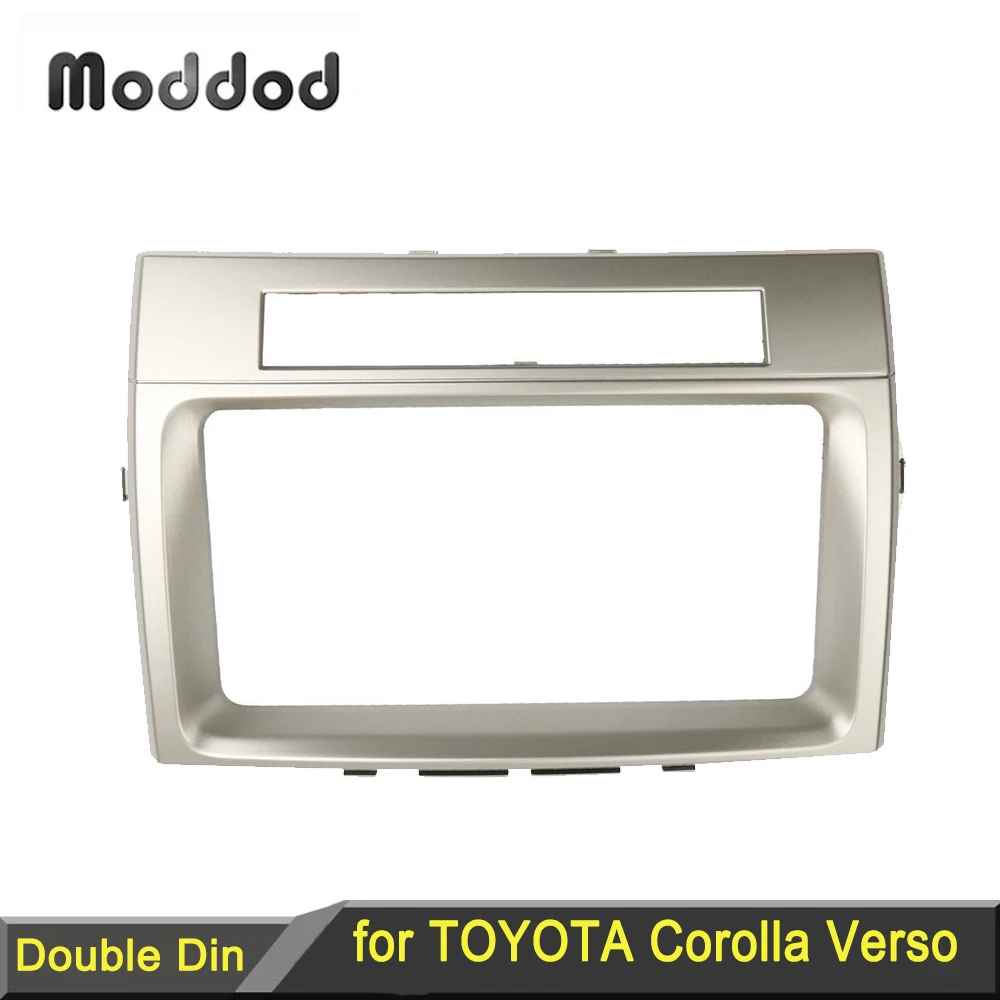 

Double Din Radio Fascia for Toyota Corolla Verso Audio Panel Dash Mount Trim Refit Kit Face Surround Frame Bezel