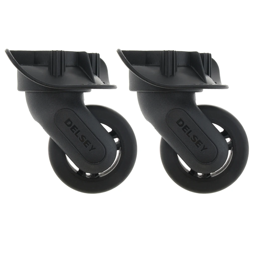 1 Pair Luggage Wheels Replacement Universal Trolley Fixed Casters - Flexible and High Quality （ A84 ）