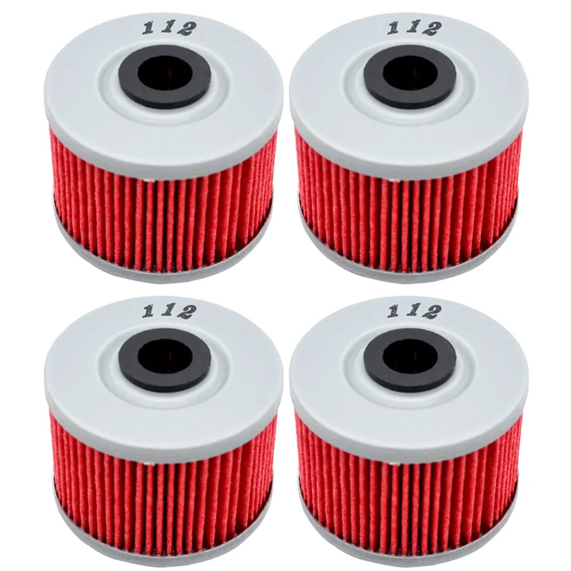 4pcs Oil Filter For KAWASAKI BN125 ELIMINATOR 1998-2009 KL 250 SUPER SHERPA KL250 1997-2010 KLX110 KLX 110 2002-2016