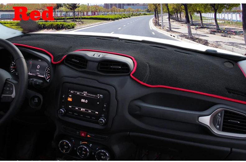 Für Jeep Renegade BU 2015-2025 Auto-Armaturenbrett-Abdeckmatte Sonnenschutz-Pad Instrumententafel-Teppiche Anti-UV Auto-Zubehör – Detail 6