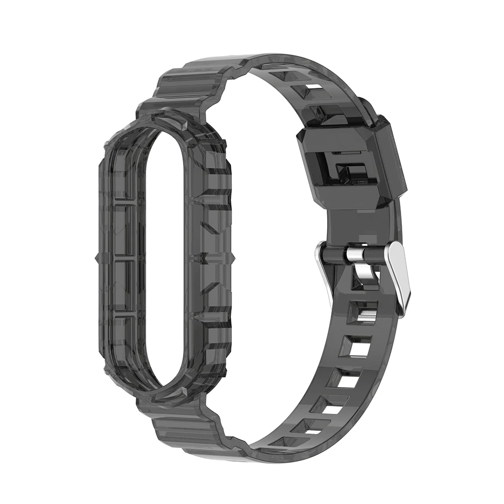 Transparent TPU Wrist Strap For Xiaomi Mi Band 8 7 6 5 4 3 Wristband Bracelet for Mi Band 7/6/5/4/3 Watchband