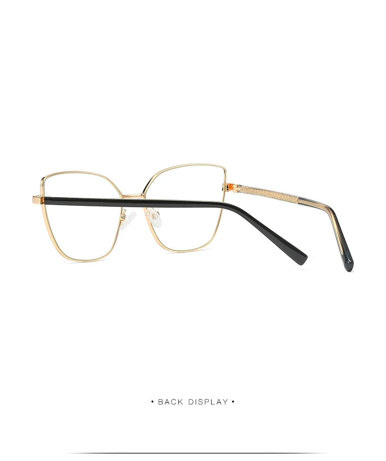 Mode Frauen Katzenauge Vollrand Legierung Brille Rahmen für weibliche verschreibung pflicht ige Brillen optische Brille für Frau – Detail 15