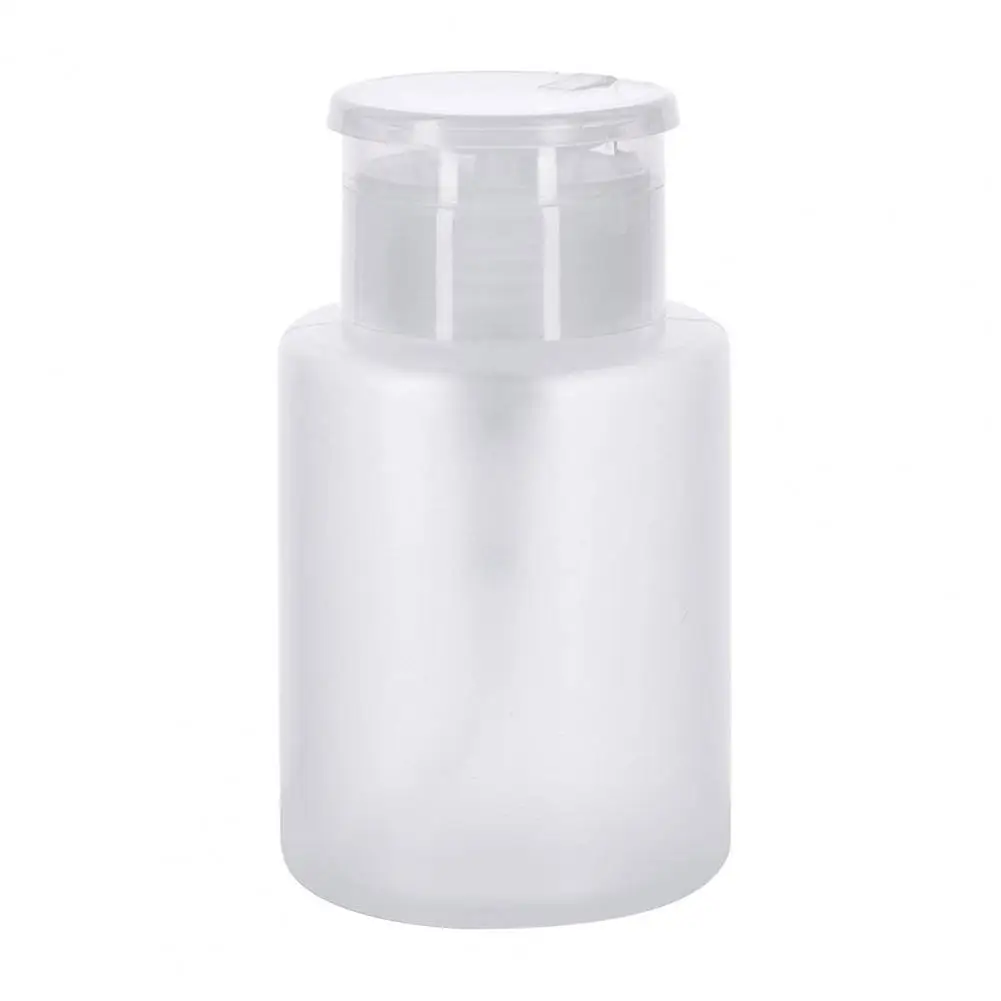 70% Hot Sale Nagellak Remover Alcohol Vloeistof Druk Pompfles Nail Art UV Gel Cleaner Lege Plastic Container Tool