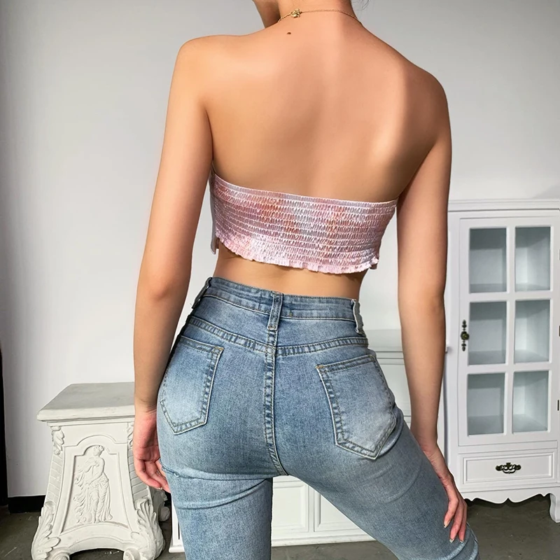 Women Tank shirt Top Seamless Strapless Off Shoulder Tube Tops Female Crop Tops Bow Knot Silk Stain Bottoming Camisole Femme hot