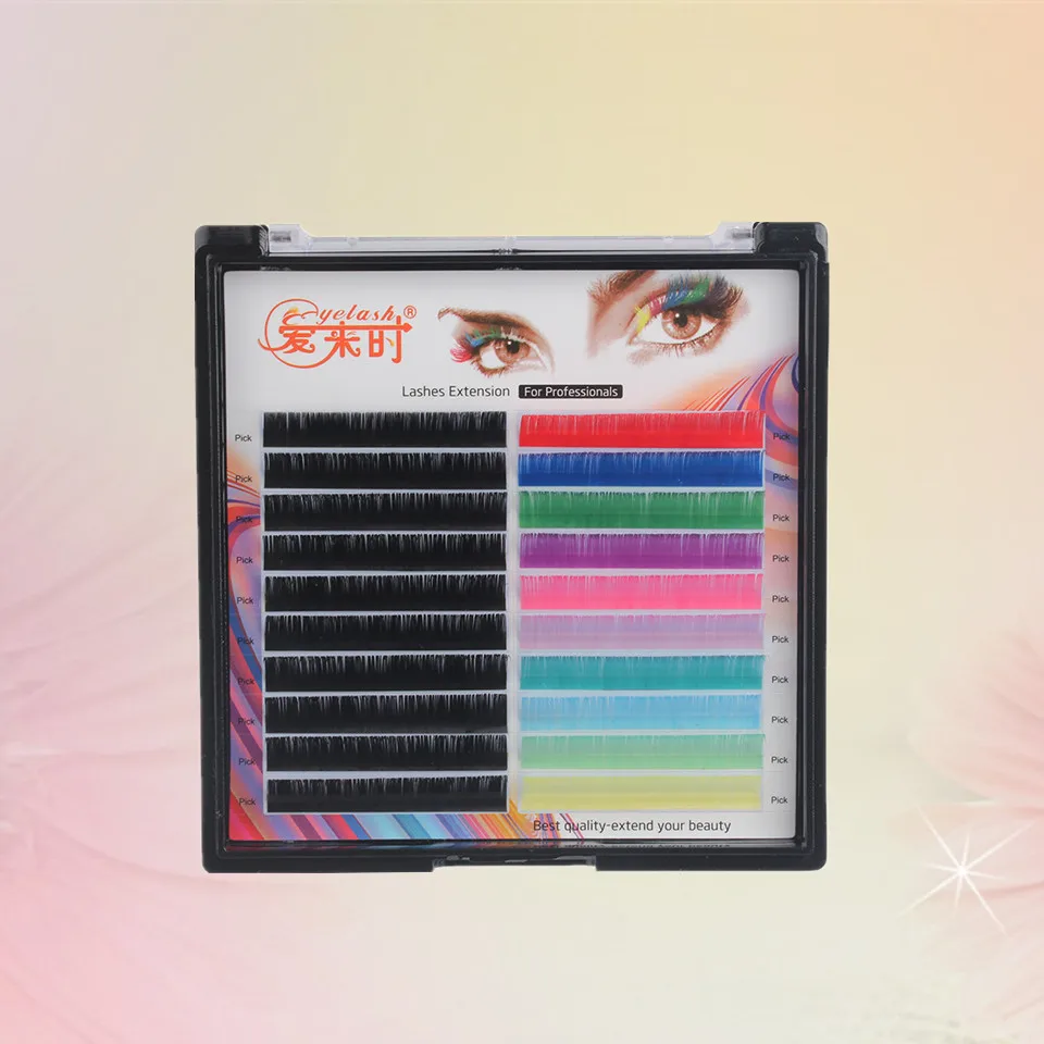 THINKSHOW nouvelles couleurs Extension de Faux cils 0.07mm greffage individuel Extension de cils Maquiagem Cilios outils de maquillage