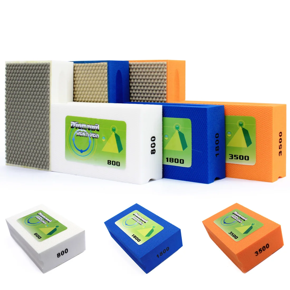 

1PC Diamond Hand Polishing Pads Resin Bond Glass Ceramic Granite Marble Terrazzo Buff Polishing Foam Pads