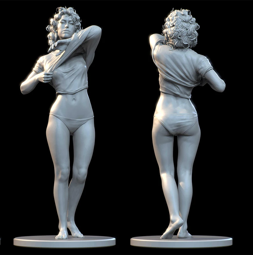 

1/24, 75 мм, 1/18, 100 мм, модель из смолы, фигурка инопланетянина, Heroine, Неокрашенная, без цвета, RW-251