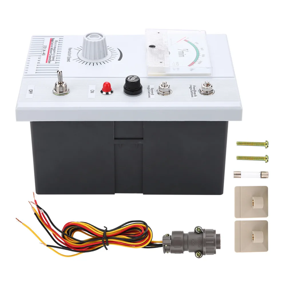 

Motor Speed Controller Governor JD1A-40 AC 220-240V 15-40Kw Motor Pinpoint Regulator 132-1320RPM Controller