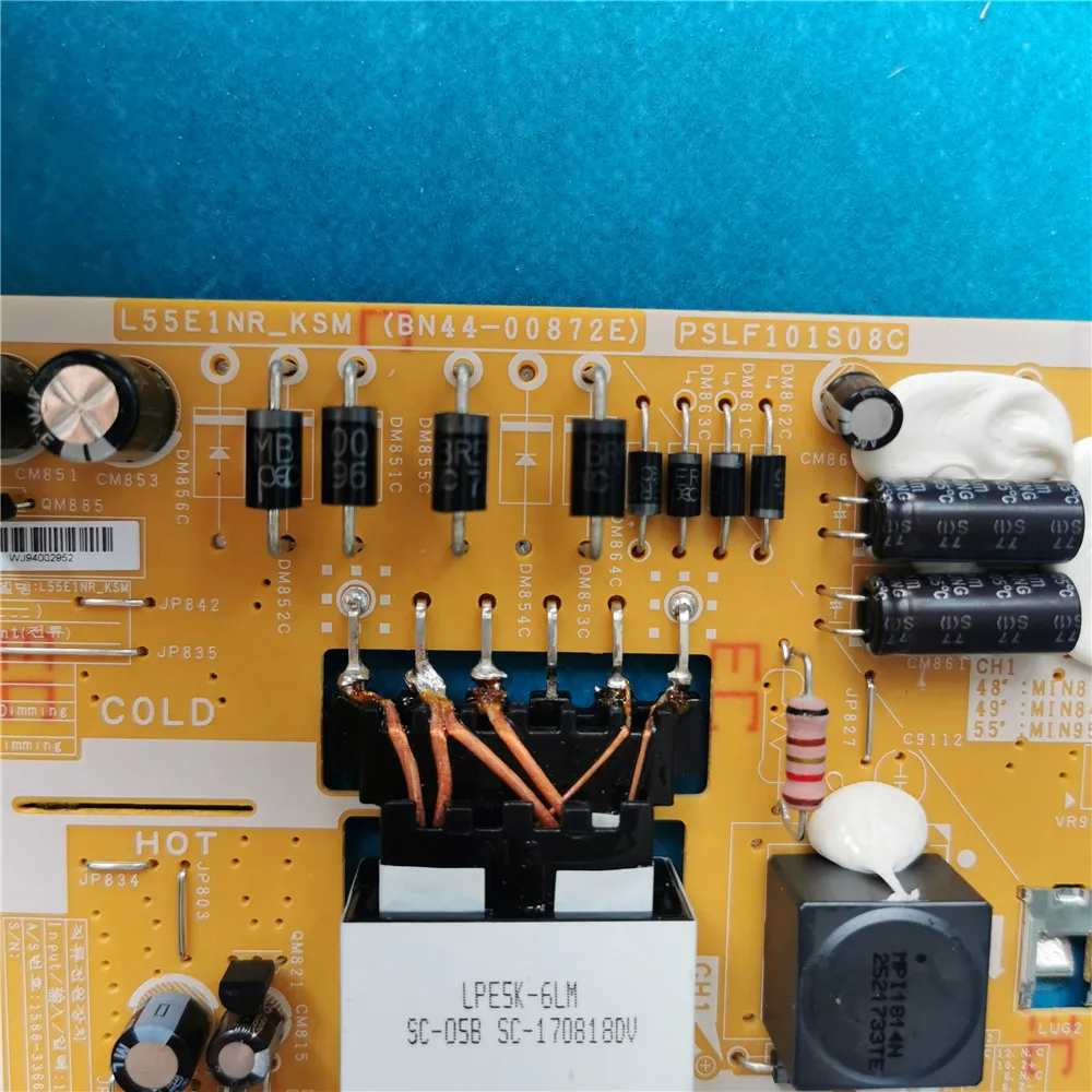 ใหม่ Power Board L55E1NR_KSM BN44-00872E 00872C D PSLF101S08C สำหรับ UE49M6320AK UE55M5502AK UE55K6372SU UE55M6320AK HG49EE670DK TV