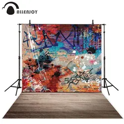 Allenjoy vinyl photography studio background graffiti wall street artist grunge style fantasy backdrop photophone photozone prop