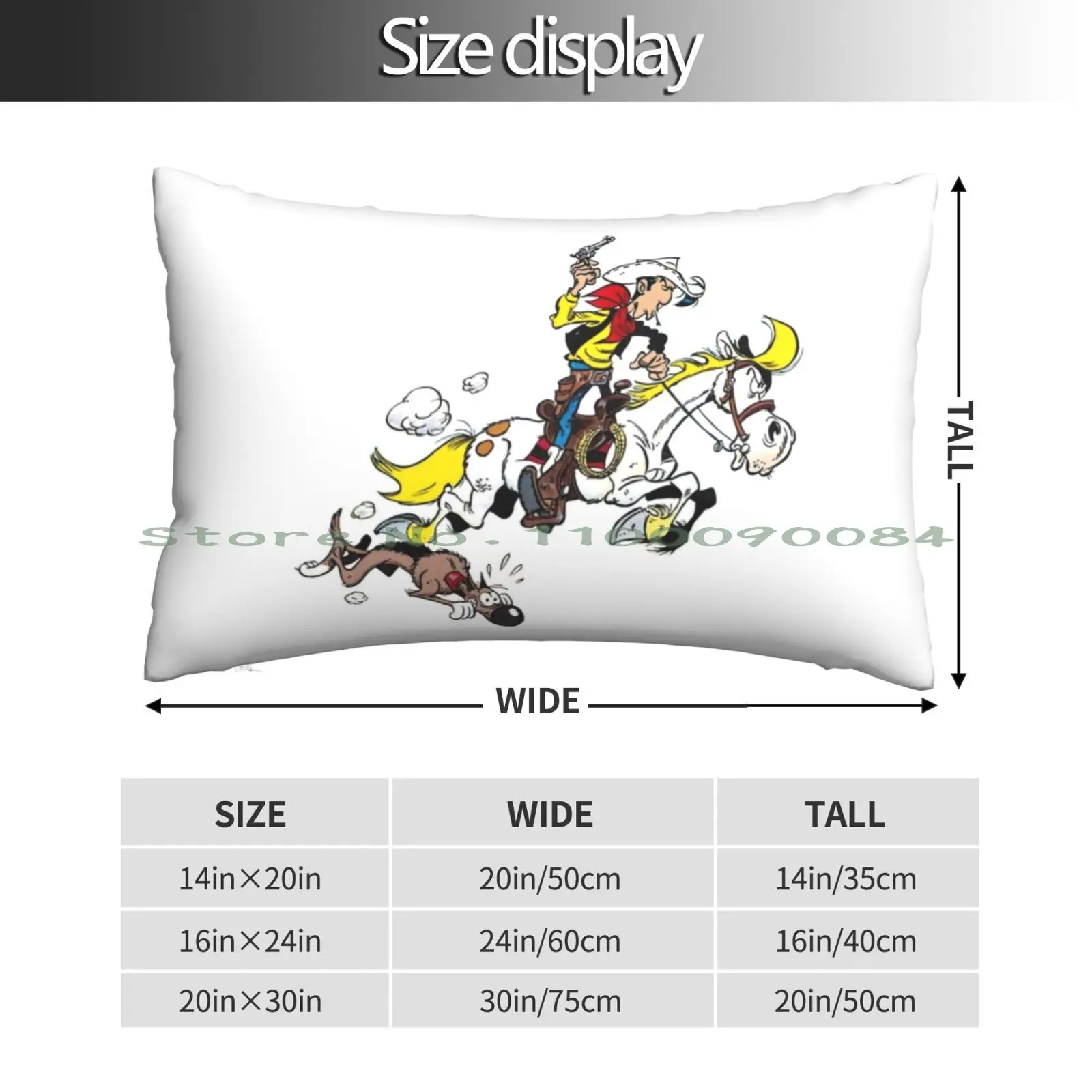 Lucky Luke Pillow Case 20x30 50*75 Sofa Bedroom Kendall Roy Cousin Greg Logan Roy Best Selling Succession Hbo Waystar Royco