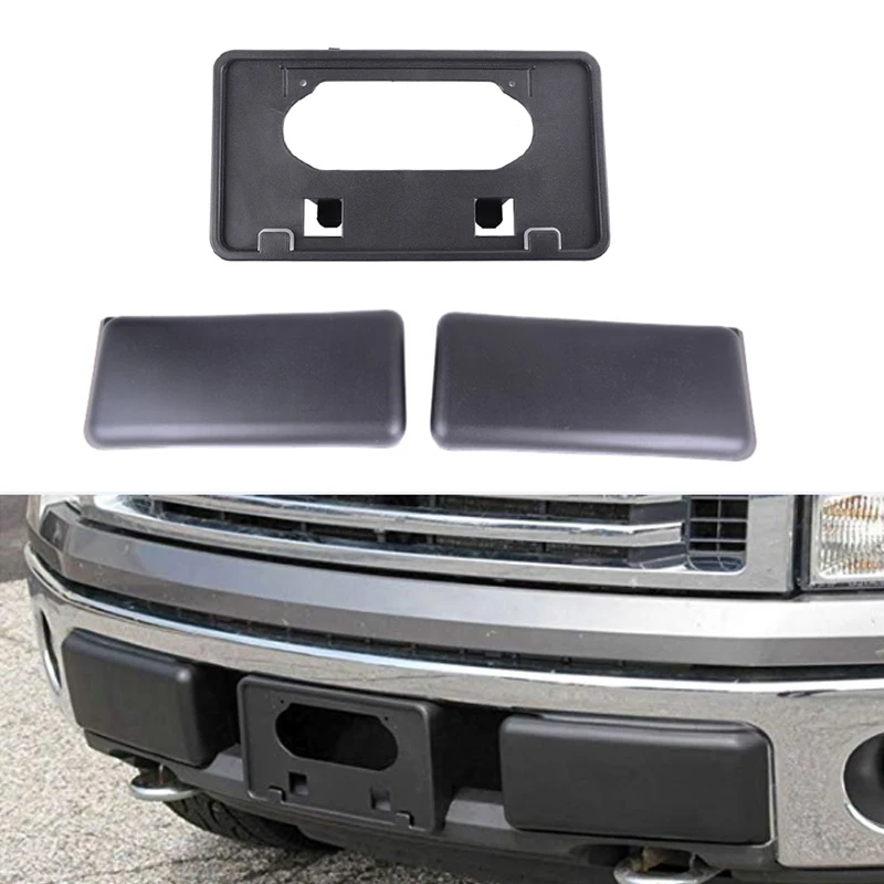 Fit For Ford F150 Front Bumper License Plate Holder Frame Mounting Bracket 09-14