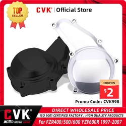 CVK Engine Cover Motor Stator Cover CrankCase Generator Coil Side Shell For YAMAHA FZR400 FZR500 FZR600 YZF600R 1989 1997 2007