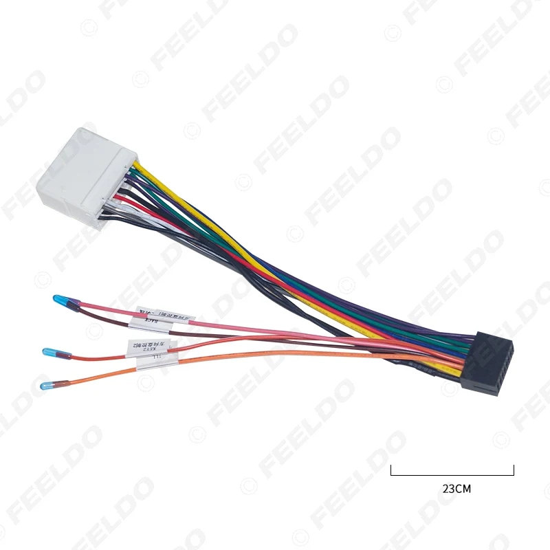 FEELDO Car Stereo Audio 16PIN Android Power Cable Adapter For Subaru 2007 CD/DVD Player Wiring Harness