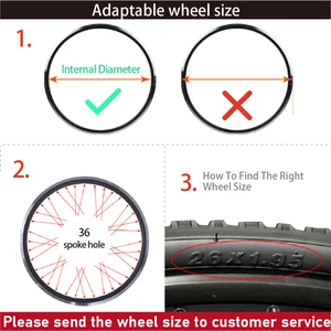 Hochgeschwindigkeits-bürstenloser Getriebe-Hub für Elektrofahrrad, E-Bike-Umwandlungskit, vordere Kassette und hintere Scheibe, 36 V, 48 V, 350 W, 500W, M2zemake 6 Hauptverkaufsfahrrad -Elektromotor -Kit - №3