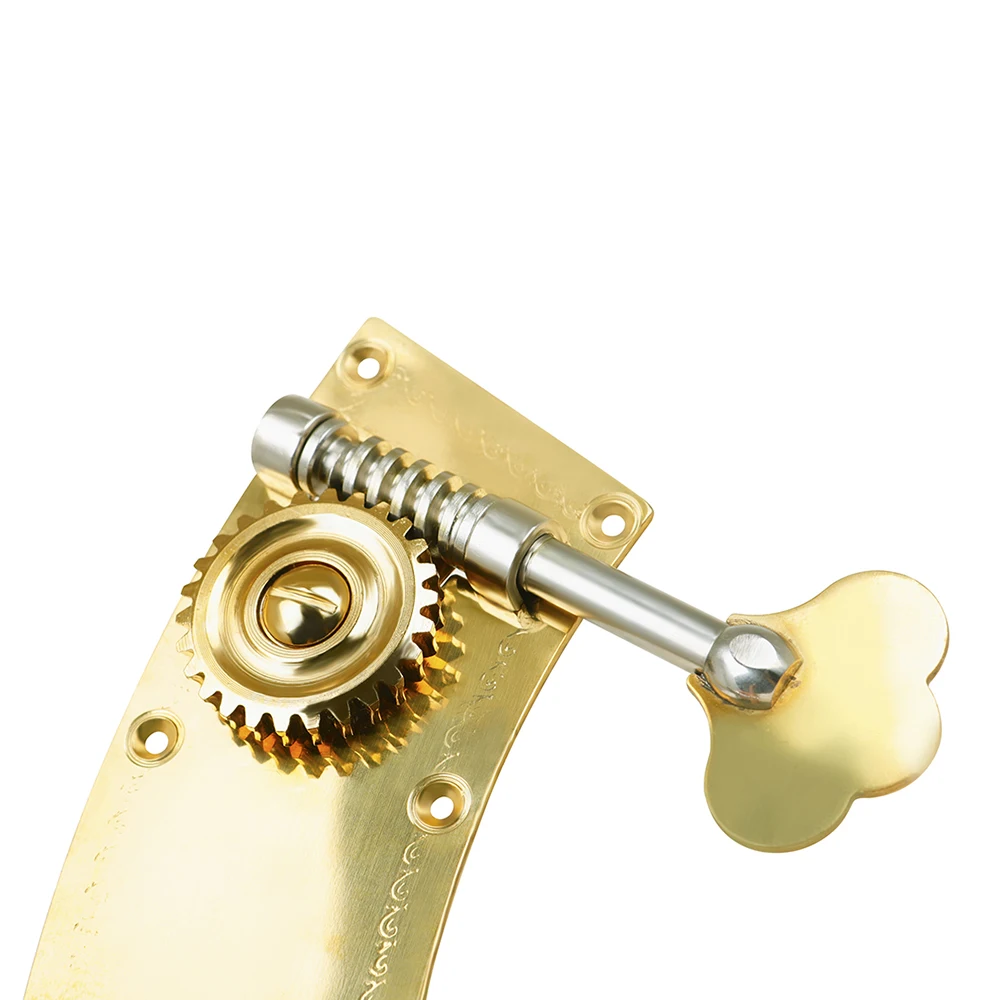 2 Teile/satz Bass Big Bass String Knopf Doppel Gold Metall Knopf Metall Doppel Tuning Knöpfe String Instrument Zubehör – Detail 4