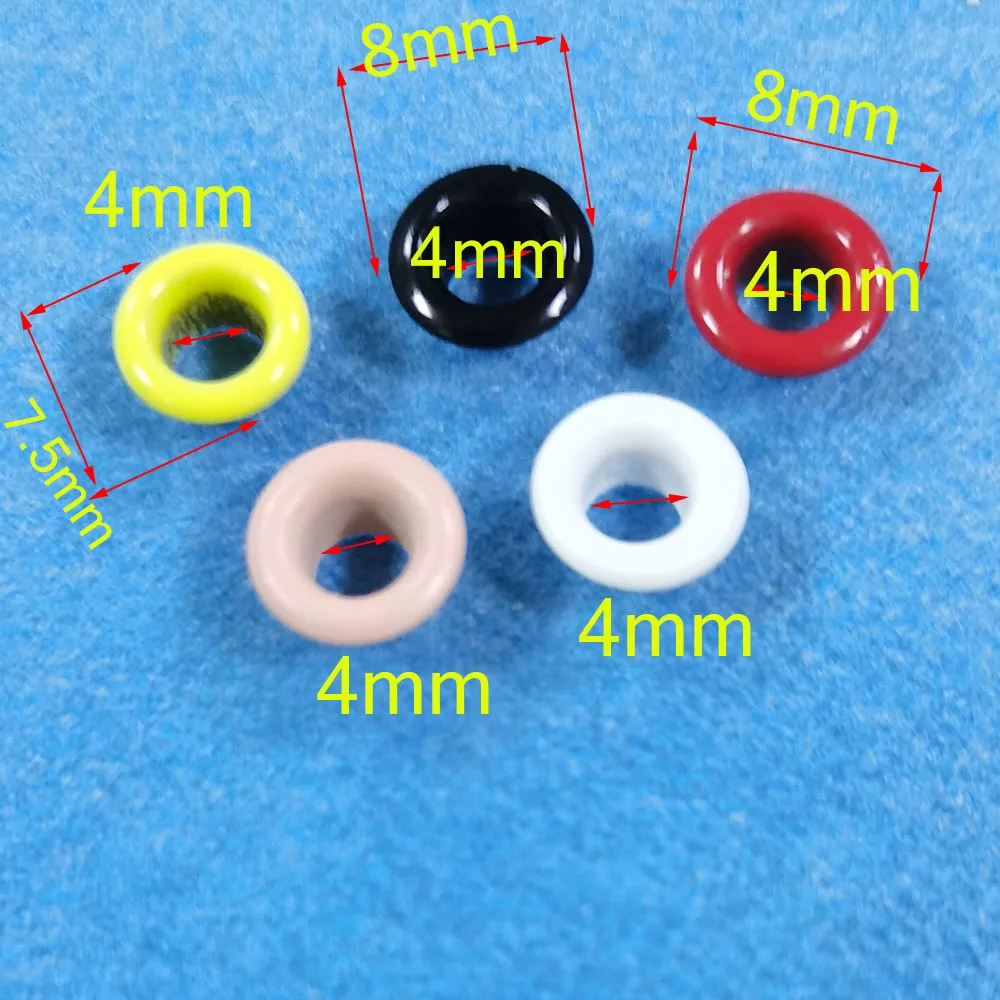 200 Pcs Pink/White Eyelets Tiny Eyelets Craft Great for Clothes Leather Canvas Bag Garment Rivets Studs