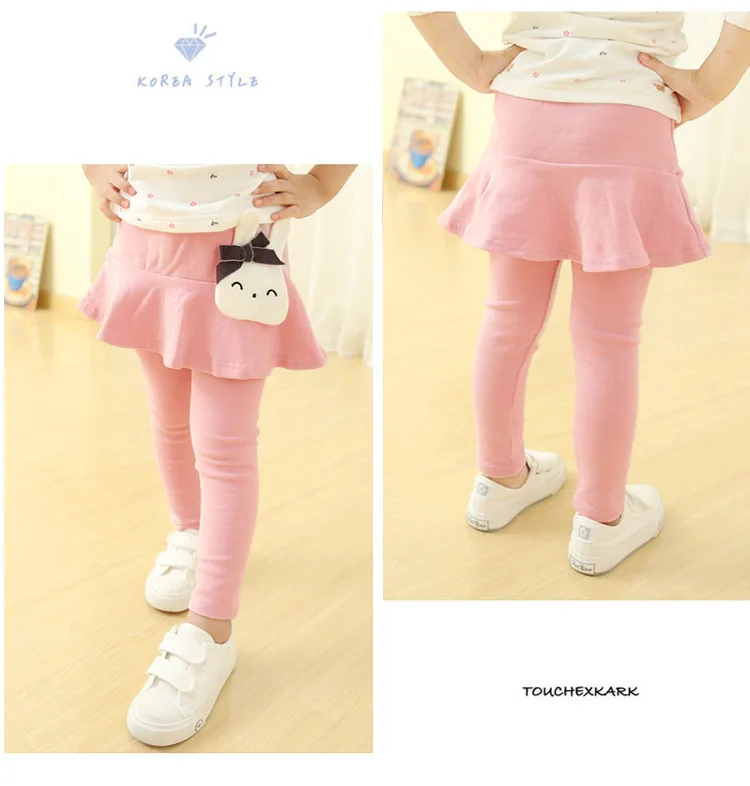 2023 Cotton Baby Girls Leggings Lace Princess Skirt-pants Spring Autumn Children Slim Skirt Trousers for 2-6 Years Kids Clothes