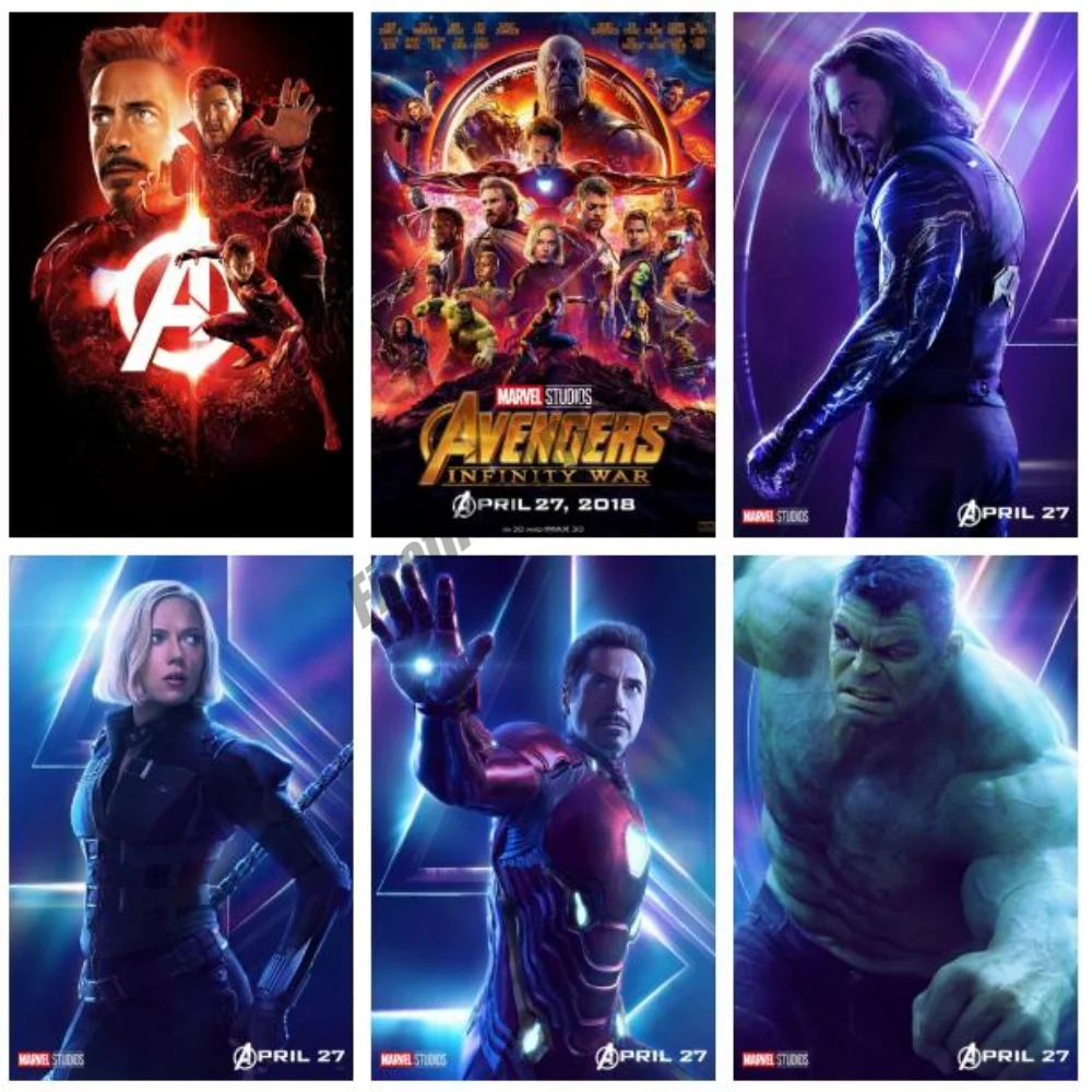 Marvel Diamond Painting Avengers 3 Infinity War 4 Movie Diamond Embroidery Full Square Mosaic Cross Stitch Kits Home Decor