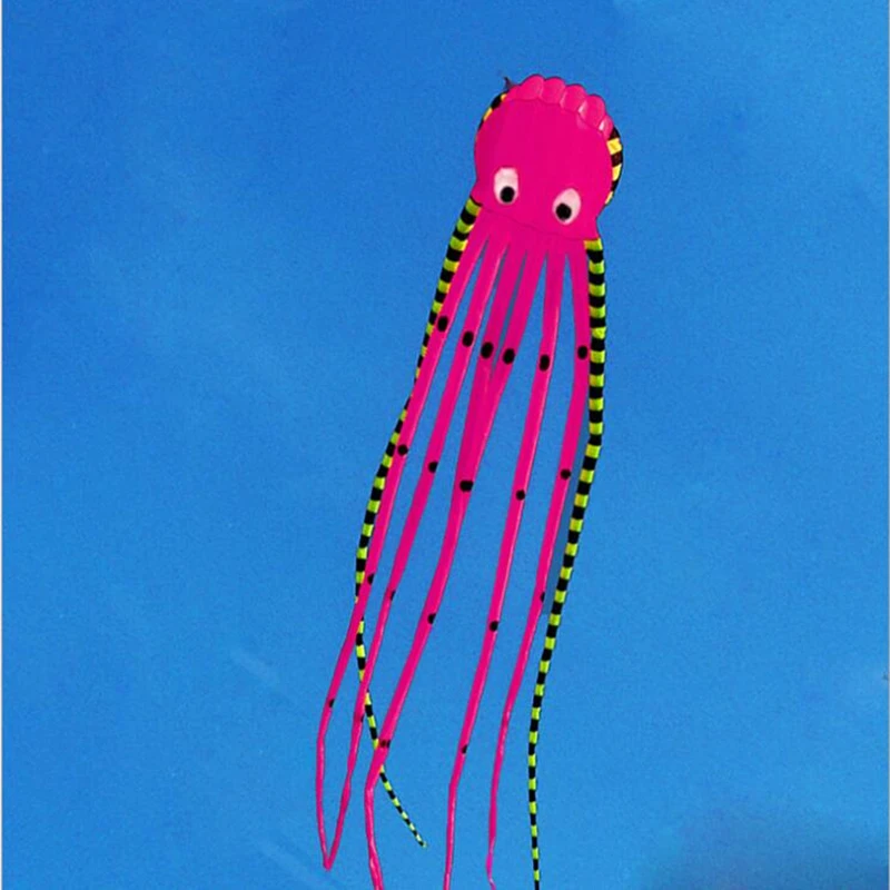 free shipping 8m large octopus kites adults kite flying reel ripstop nylon fabric kevlar line paragliding  weifang kite koi carp