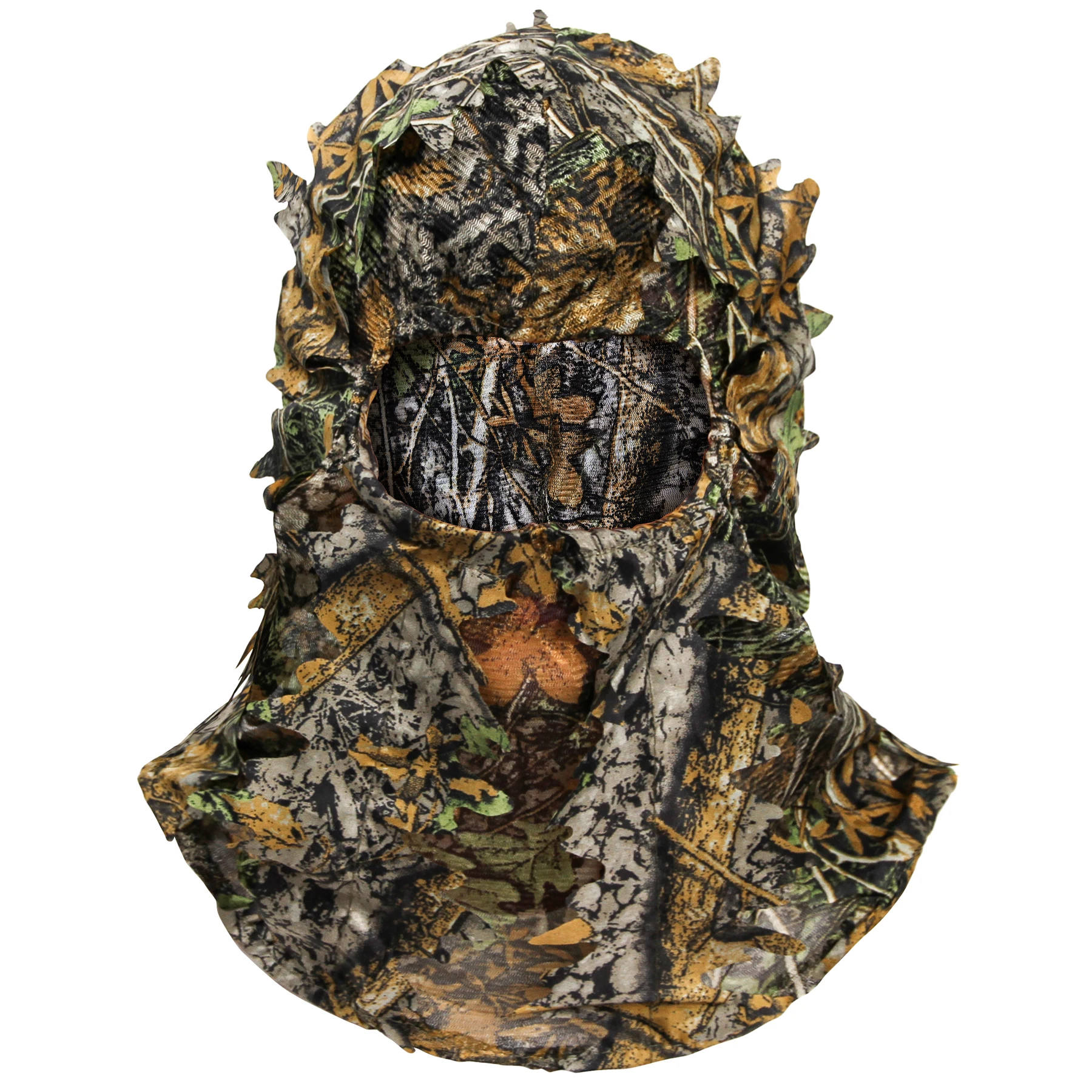 GUGULUZA Ghillie Camouflage Leafy Hat 3D Full Face Mask Headwear Turkey Camo Hunter Hunting Accessories