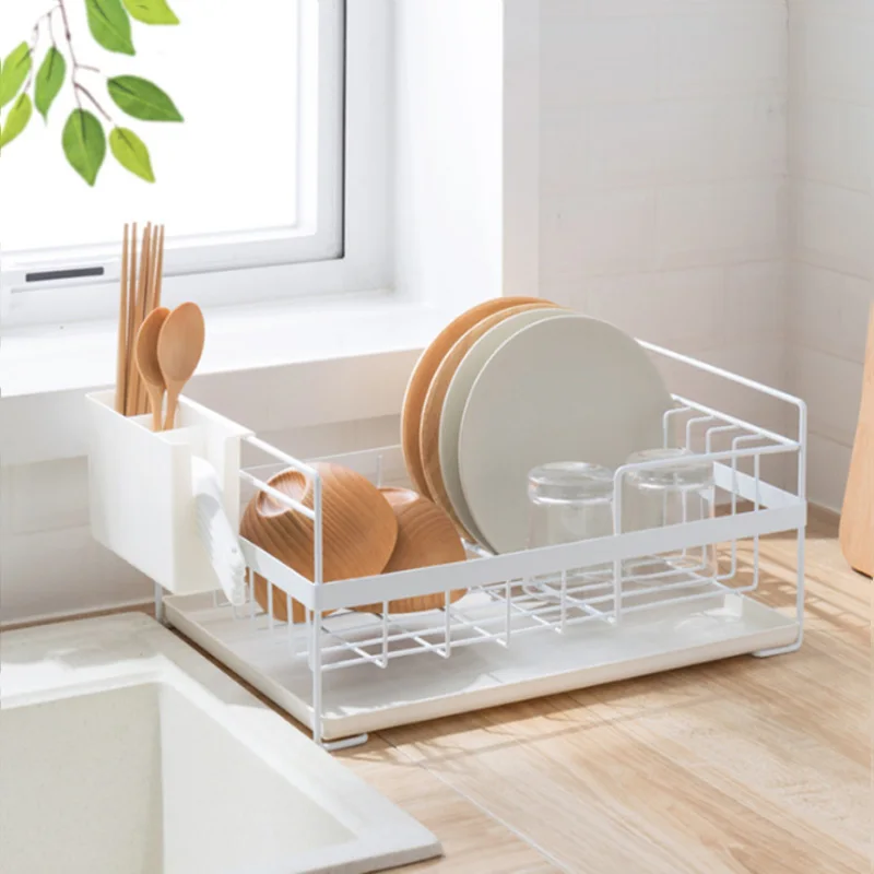 Household Items Storage Rack Bowl Rack Drain Rack Kitchen Rack Three-layer Air Filter Filter Tableware Storage Box Supplies