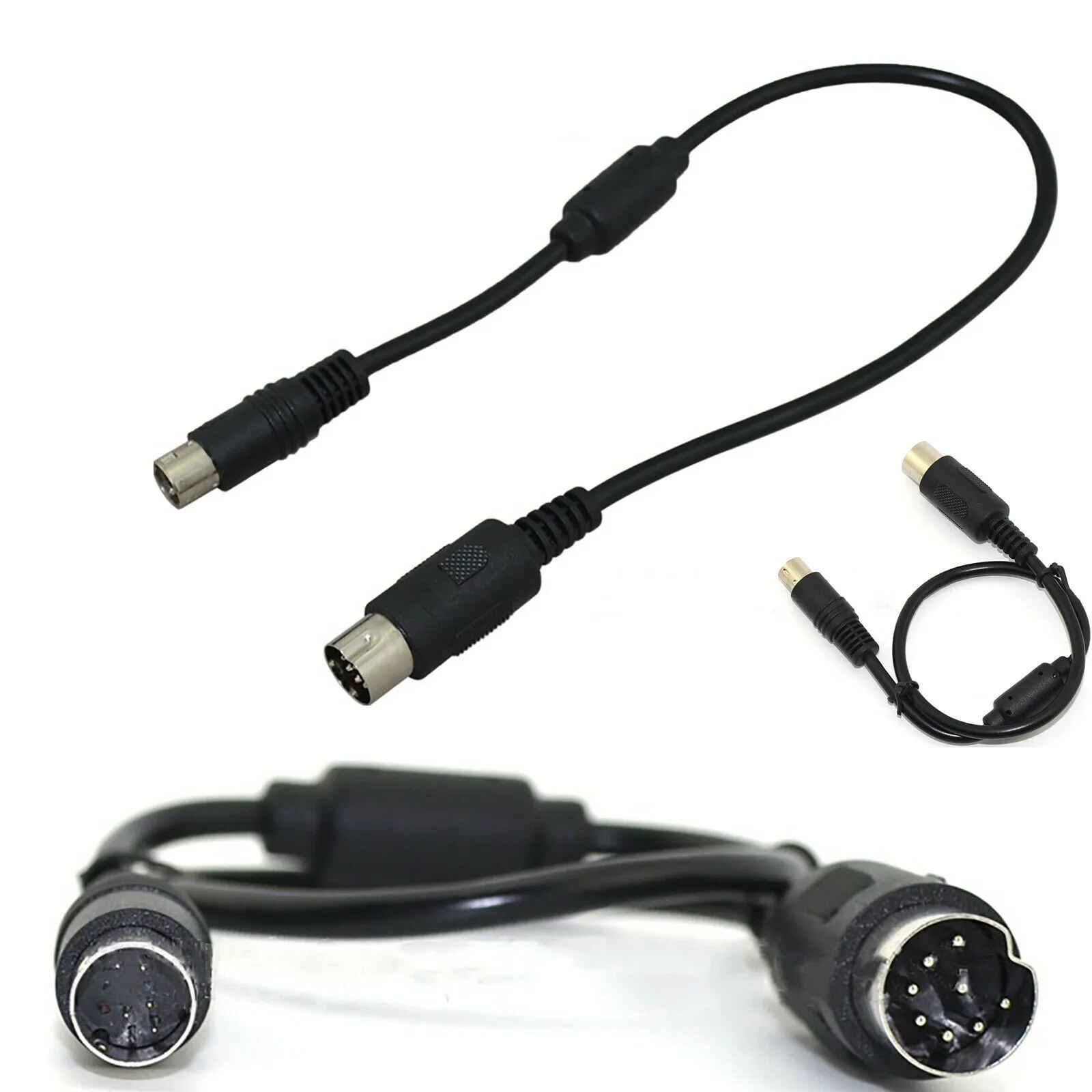 0.4m Black Connector Link Patch Cable Adapter for SEGA 32X To SEGA Genesis 1 Generation Console