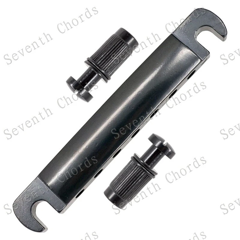 EIN Set 7 Saiten Brücke Und Saitenhalter Für E-gitarre Chrom Und Schwarz Für Wählen Musical Instrument Zubehör Teile – Detail 11