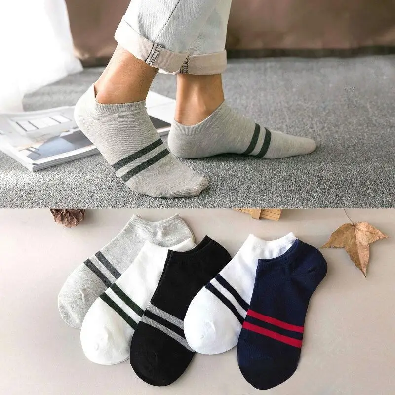 

10 pairs of men and women socks summer solid color thin cool socks deodorant sweat-absorbent sports solid color socks