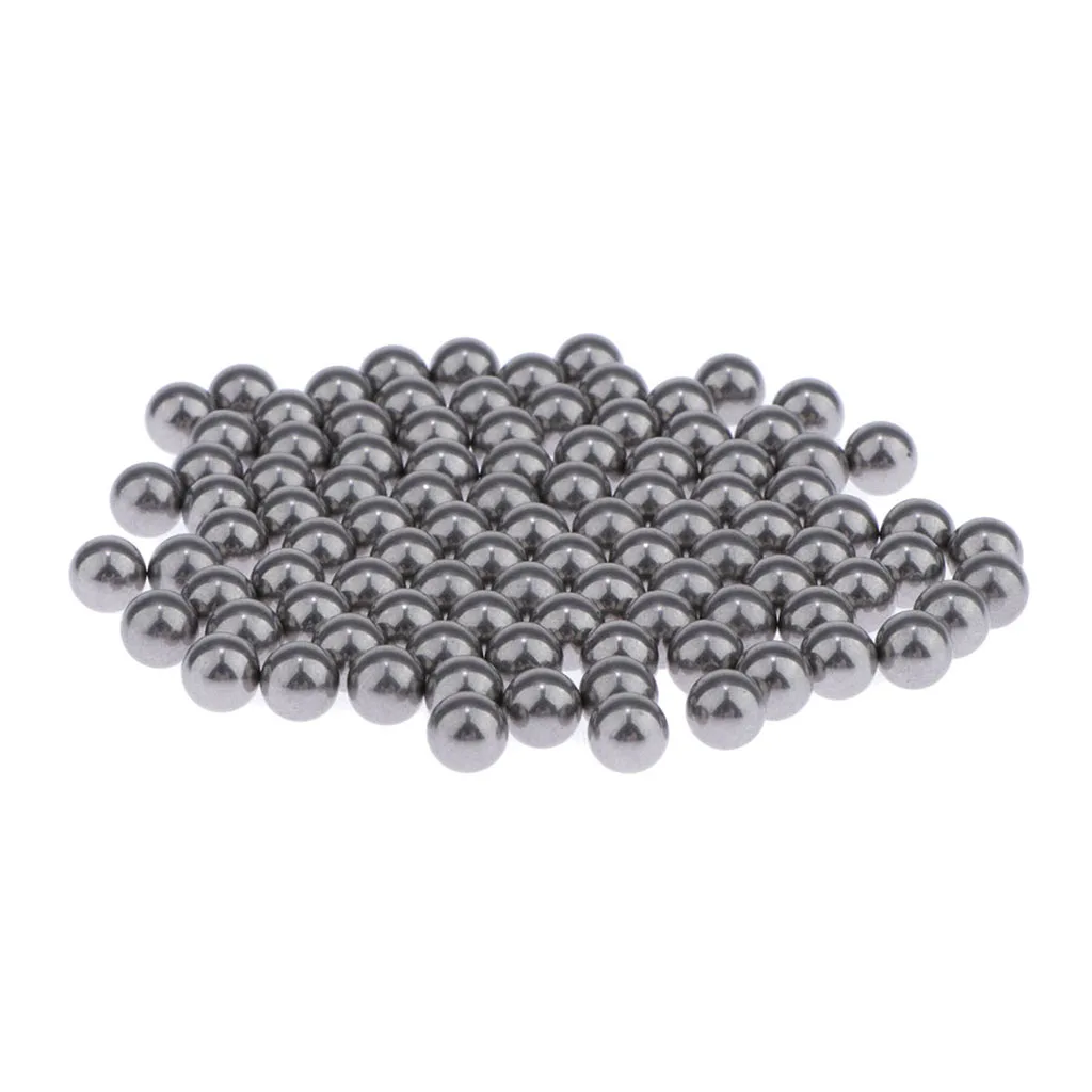 100pack 5mm Round Stainless Steel Mini Paint Mixing Balls Model Supplies Nail Polish Mixing Agitator Balls