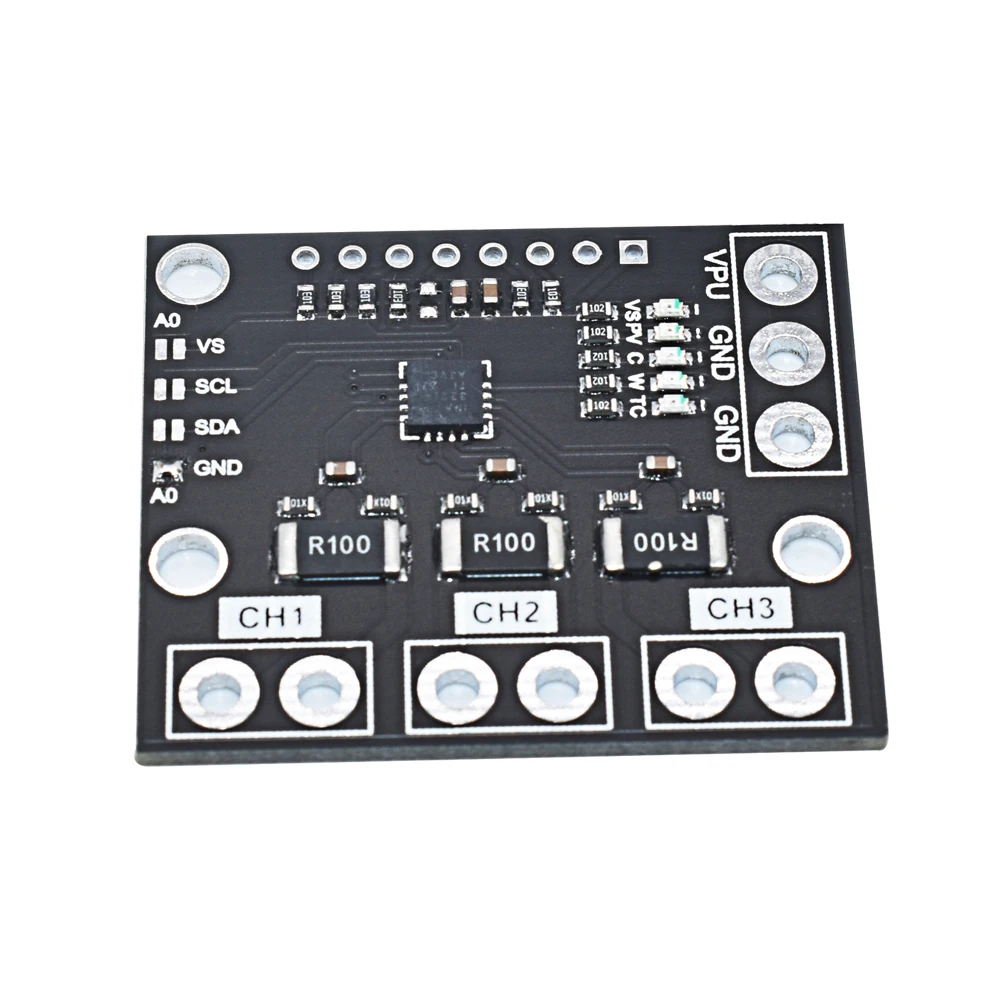 INA3221 Triple-Channel Module, High-Side Measurement, Shunt and Bus Voltage Monitor with I 2C- and SMBUS-Compatible Interface