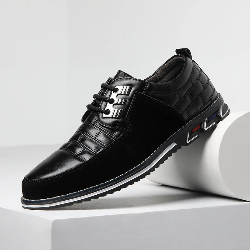 

Men's Real Leather Shoes Brand 2021 New Spring and Autumn Breathable Leisure Large Size 48 Moccasin Black Driving Shoes