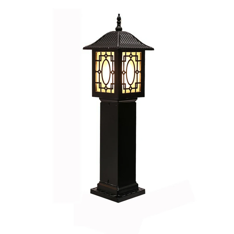 Europese Stijl Retro Home/Techniek Gazon Licht Outdoor Waterdichte Tuin Road Hoge Paal Licht E27 Tuin Licht