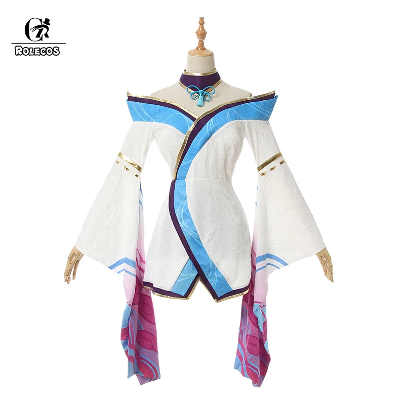 ROLECOS Game LOL Spirit Blossom Ahri Cosplay Costumes Sexy Dresses Spirit Blossom Ahri Costumes for Women Cosplay Costumes