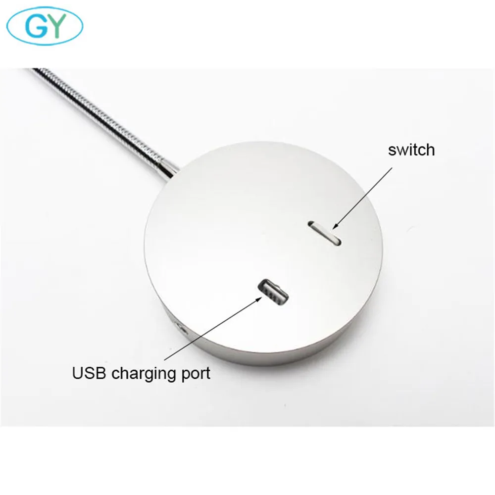 Candelabros de pared de base grande, luz LED USB para lectura de cabecera, lámpara de pared para sala de estar, lámpara de pared para pasillo con