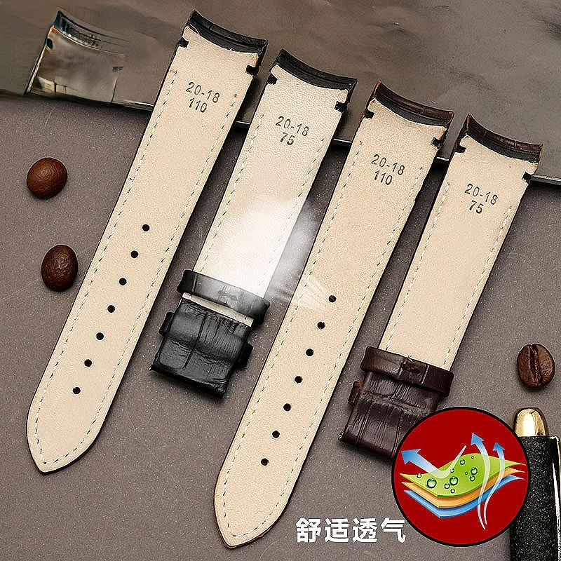 Genuine Leather Watch Strap for Mido M024 Soft Waterproof Leather Watch Band M024407a/630A Bruna Series 20 21mm Men