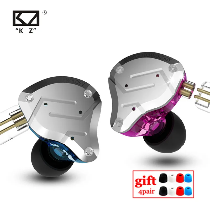 ZS10 Pro Hybrid Metal Earbuds with 10 Drivers