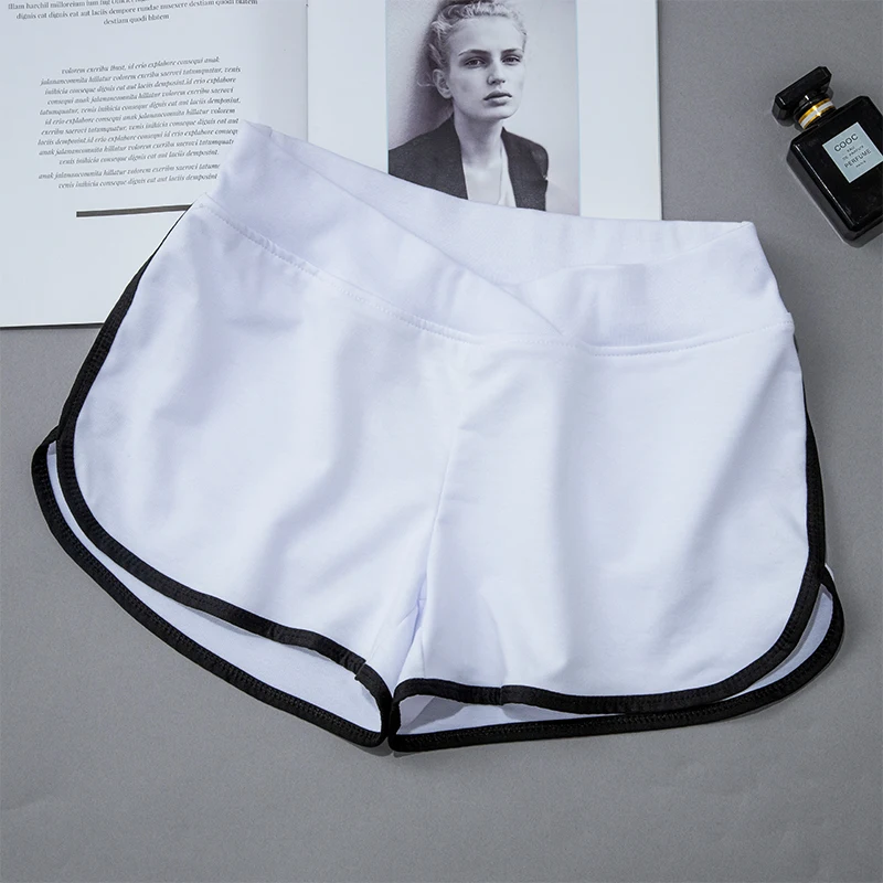 New Maternity Sports Shorts for Pregnant Women High Waist  Pants  Clothes Straight Trouser Pregnancy Clothing