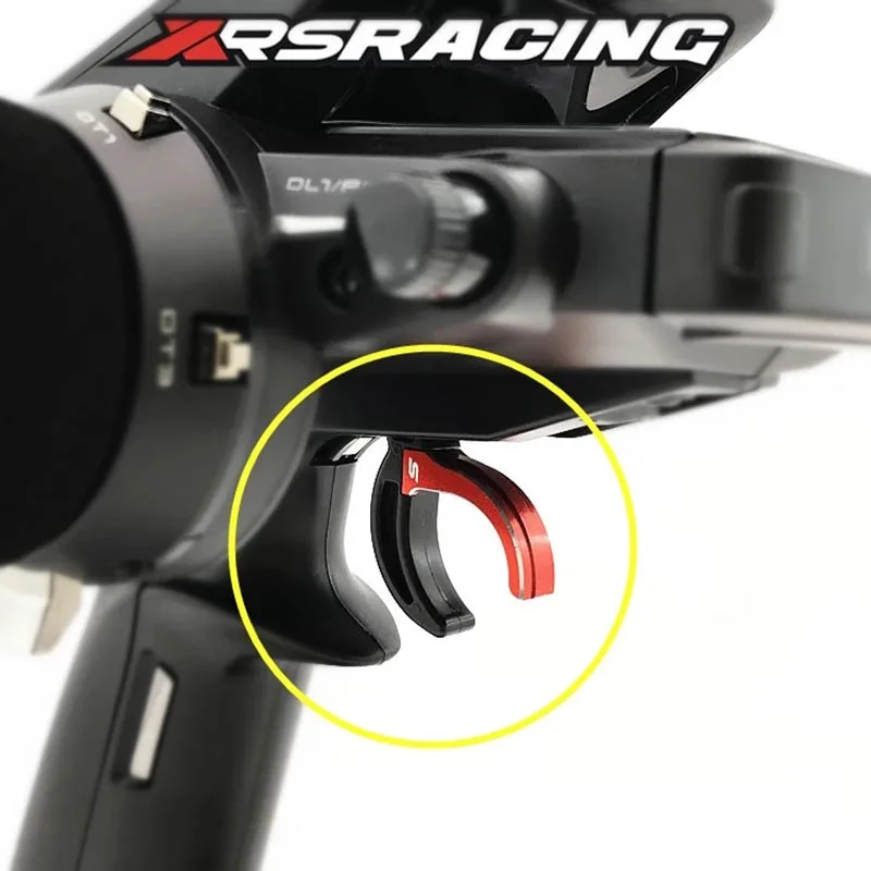 XRSRACING Blue/Red FUTABA 4PX 4PXR 7PX Gun Remote Control Upgraded Aluminum Throttle Trigger Brake Trigger Raise control