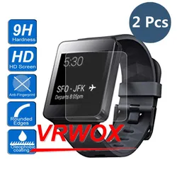 2Pcs 9H Anti-Scratch Tempered Glass Screen Protector For W110 / W100 Watch Urbane W150 LG WATCH SPORT W200