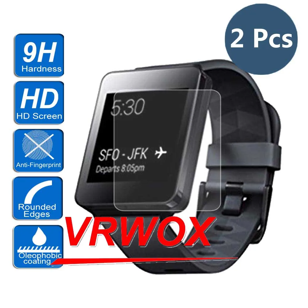 2Pcs 9H Anti-Scratch Tempered Glass Screen Protector For   W110 / W100  Watch Urbane W150 LG WATCH SPORT   W200