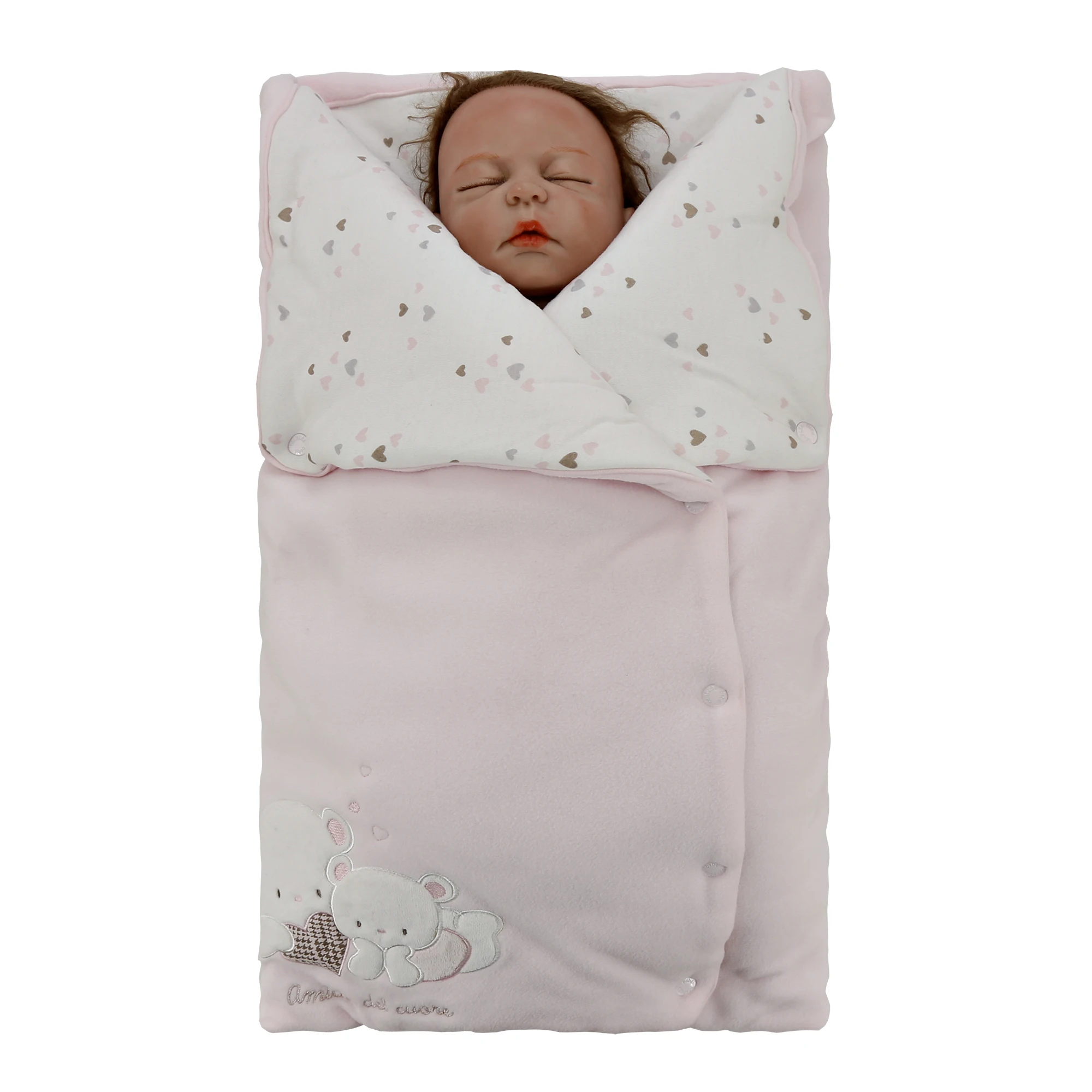 Soft Warm Newborn Baby Girls Wrap Blankets Baby Boy Sleeping Bag Envelope For Newborn Sleepsack Thicken Cocoon for baby 0-12M