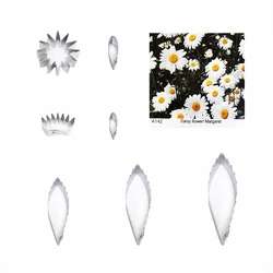 Daisy fondant sugar flower cutters baking cake decorations Polymer Clay Cold Porcelain gumpaste tools